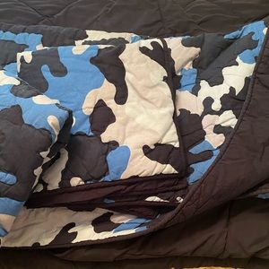 Pottery Barn Teen Camo comforter with 2 Euro Shams